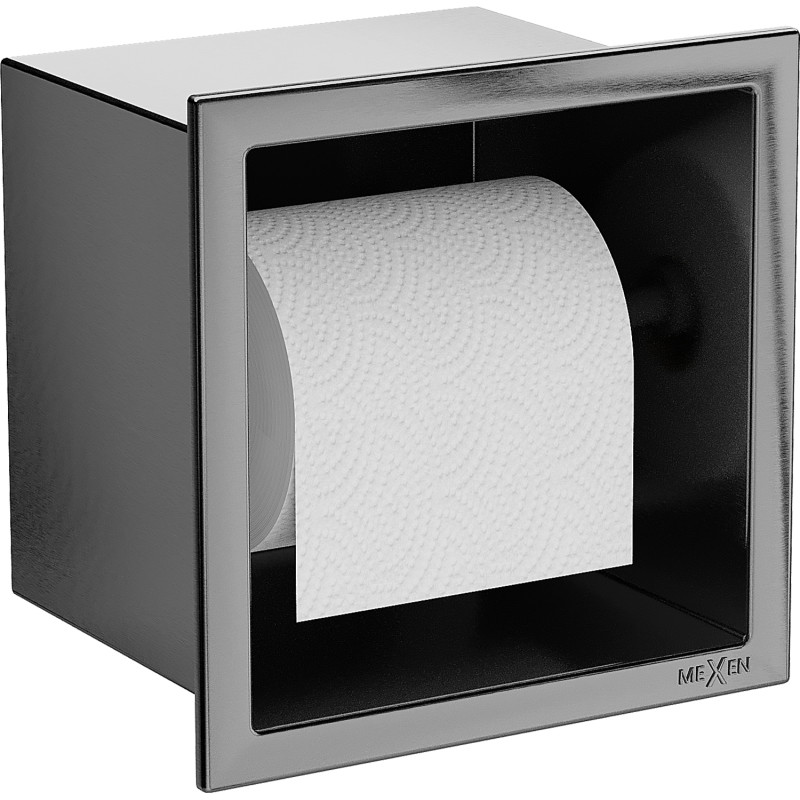Mexen X-Wall-P държач за тоалетна хартия, четкан сив - 19E3