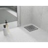 Mexen Flat-Q M01 подов квадратен 15 x 15 см, инокс - 1010315