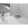 Mexen Flat-Q M08 квадратен подов сифон 15 x 15 см, инокс - 1010515