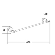 Mexen Estela закачалка за кърпи, хром - 7011524-00