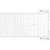 Mexen Brill-S LED таванен панел за повърхностен монтаж 120 x 60 см, 60W, неутрален -