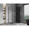 Mexen Mist-F сгъваема дясна душ кабина 75 x 70 см, черна рамка, черна