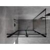 Mexen Mist-F сгъваем ляв душ кабина 100 x 90 см, черна рамка, черна - 8A6T-100-090-70-70-L