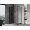 Mexen Mist-F сгъваем ляв душ кабина 100 x 90 см, черна рамка, черна - 8A6T-100-090-70-70-L