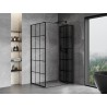 Mexen Mist-F право сгъваемо душ кабина 95 x 85 см, черна решетка, черна