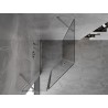 Mexen Mist петстранна асиметрична душ кабина с отваряща се врата 90 x 100 см,