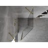 Mexen Mist петстранна асиметрична душ кабина с панти 80 x 100 см, прозрачна,