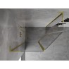 Mexen Mist L петоъгълна асиметрична душ кабина с отварящи се врати 100x80 см,