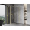 Mexen Mist L асиметрична петстранна душ кабина 90x100 см, прозрачна, златиста