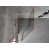Mexen Mist L петоъгълна асиметрична душ кабина с врата 80x90 см, прозрачна,