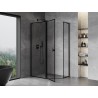 Mexen Mist L асансьорат ъглов петстенен асиметричен ляв 100 x 90 см, черна