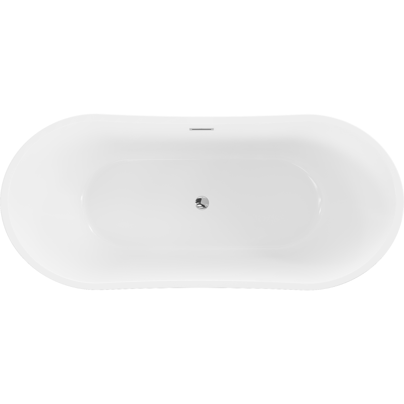 Mexen Montana самостоятелна вана 170 x 80 см, бяла, хромиран прелив - 52011708000-01