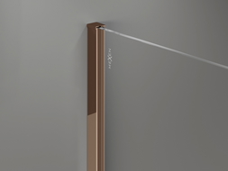 Mexen листа на стената за душова стена 8 мм, розово злато - 800-00-60