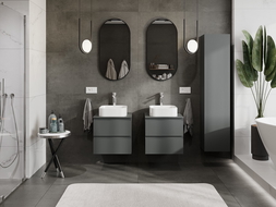 Mexen Orio шкафче за баня с плот за вградена мивка 50 см, 2 чекмеджета, мат