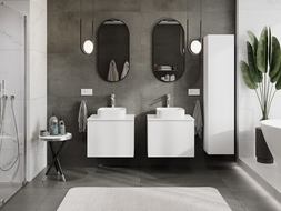 Mexen Orio баня шкаф под мивка 60 см с плот, 1 чекмедже, бял мат - 91A10-06047-1-BFC01