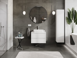 Mexen Orio шкаф за баня под мивка 70 см с плот, 2 чекмеджета, матово бяло - 91A10-07047-2-BFFC01