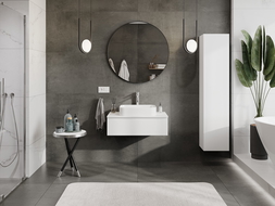 Mexen Orio шкаф за баня под умивалник 80 см с плот, 1 чекмедже, бял мат - 91A10-08023-1-BFC01