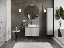 Mexen Orio шкаф за баня под умивалник 80 см с плот, 1 чекмедже, сив мат - 91A10-08047-1-BFC62