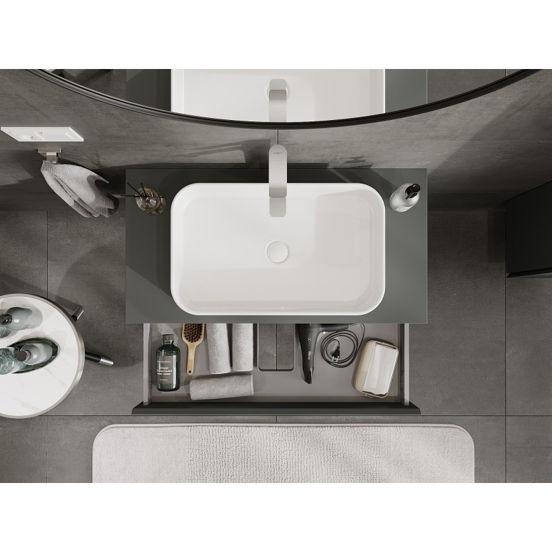 Mexen Orio баня шкаф под мивка 90 см с плот, 1 чекмедже, графит мат - 91A10-09023-1-BFC66