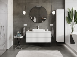 Mexen Orio баня шкаф под мивка 120 см с плот, 2 чекмеджета, бял мат - 91A10-12047-2-BFFC01