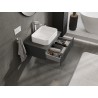 Mexen Rivel шкаф за баня за мивка 70 см с плот, 1 чекмедже, оребрен, графит мат