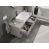 Mexen Rivel шкаф за баня с мивка 120 см с плот, 2 чекмеджета, профилиран, сив