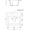 Mexen Milo гранитен мивка 1-коморен с кухненски кран Rita, сив - 6505-71-670300-71