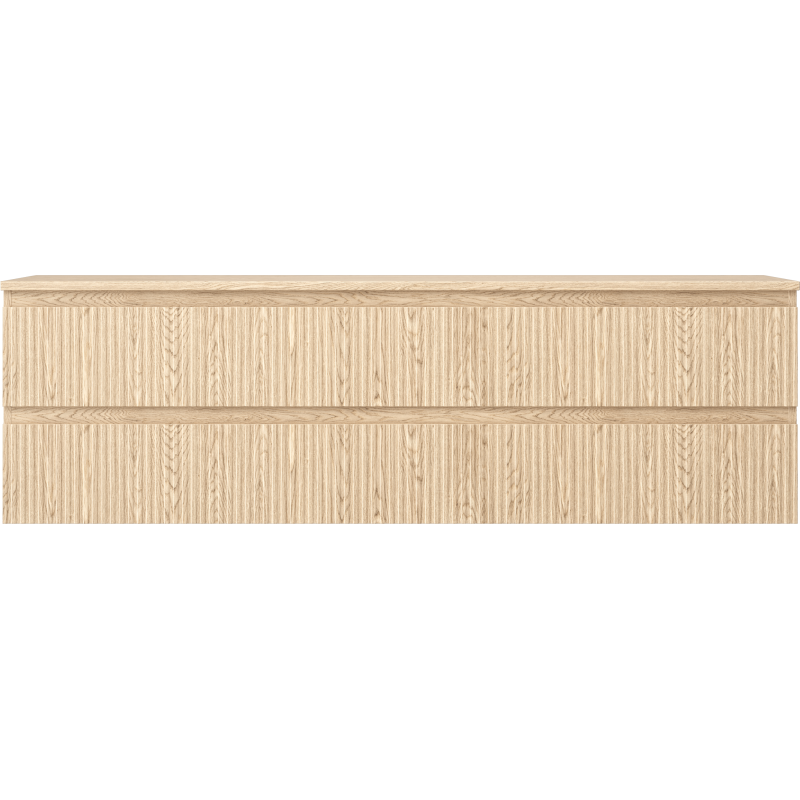 Mexen Rivel шкаф за баня 160 cm с плот, 2 чекмеджета, набразден, дъб - 91A20-16047-2-BFFC81