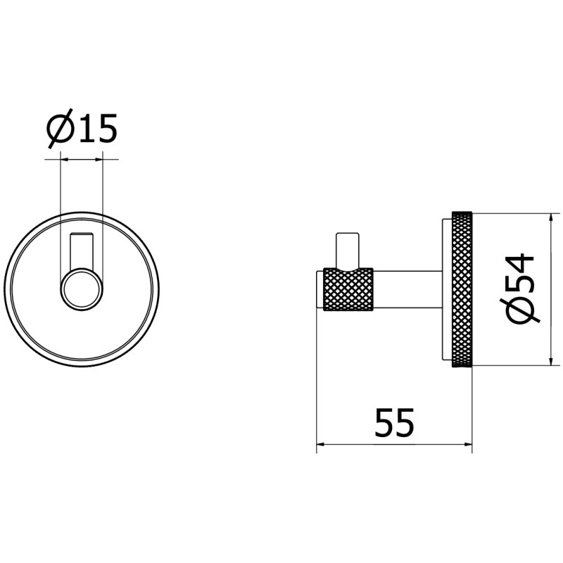 Mexen Gravo кука за кърпи, четкано сиво - 70A93011-66