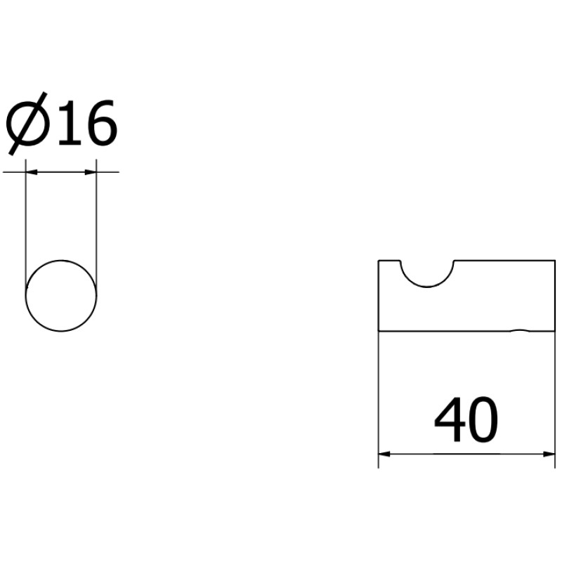 Mexen Loop кука за хавлия (2 бр.), бял - 70A71010-20
