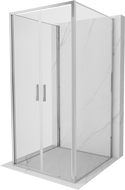 Mexen Exo-B Duo 3S кабинен душ с 3 стени, 70 x 70 см, прозрачен, хром - 814-070-070-01-00-3S