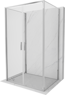 Mexen Exo-B Duo 3S душ кабина 3-стенна с врата 90 x 80 см, прозрачна, хром