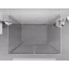 Mexen Exo-3S душ кабина с 3 страни, с отваряща се врата, 70 x 100 см, прозрачна,
