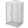 Mexen Exo-B Duo 3S тристенна душ кабина с отварящи се врати 100 x 90 cm, прозрачна,