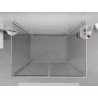 Mexen Exo-B Duo 3S душ кабина 3-стенна на панти 80 x 110 см, прозрачна, хром