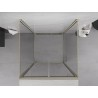 Mexen Exo-B Duo 3S душ кабина 3-стенна отваряема 110 x 110 см, прозрачна, златна