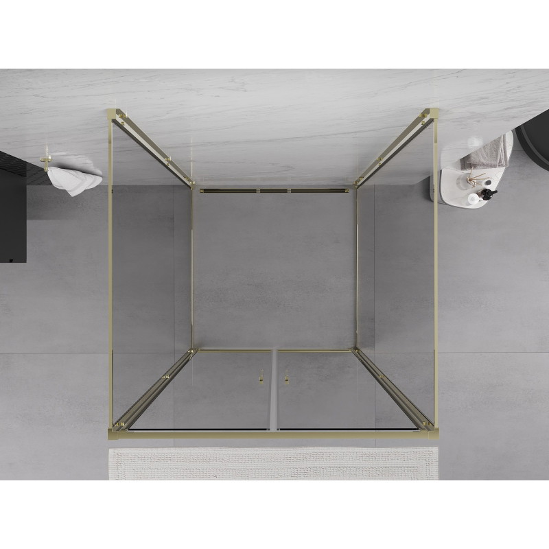 Mexen Exo-B Duo 3S 3-стенна душ кабина с отваряща се врата 70 x 70 см, прозрачна,