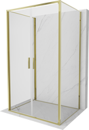 Mexen Exo-B Duo 3S 3-стенна душ кабина 90 x 70 см, прозрачна, златна - 814-090-070-50-00-3S