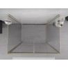 Mexen Exo-B Duo 3S душ кабина с 3 стени, отваряема, 110 x 75 см, прозрачна, златна