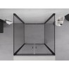 Mexen Exo-B Duo 3S душ кабина с три стени, 80 x 80 см, прозрачна, черна - 814-080-080-70-00-3S