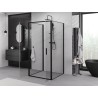 Mexen Exo-B Duo 3S душ кабина 3-стенна отваряема 90 x 90 см, прозрачна, черна