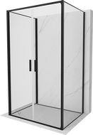 Mexen Exo-B Duo 3S душ кабина с 3 стени, отваряща се, 70 x 100 см, прозрачна, черна