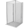 Mexen Exo-3S 3-стенен сгъваем душ параван 95 x 95 cm, прозрачен, хром - 816-095-095-01-00-3S