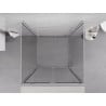 Mexen Exo-3S 3-стенен сгъваем душ параван 95 x 95 cm, прозрачен, хром - 816-095-095-01-00-3S