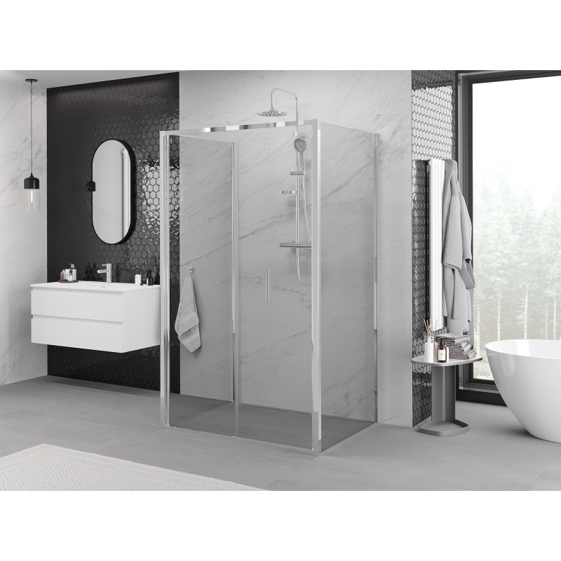 Mexen Exo-F 3S душ кабина 3-стенна сгъваема 75 x 85 см, прозрачна, хром