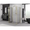 Mexen Exo-F 3S тръгълен душ 3-стенен, сгъваем 110 x 70 см, прозрачен, златен