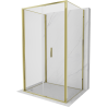 Mexen Exo-3S 3-стенна сгъваема душ кабина 95 x 80 см, прозрачна, златна