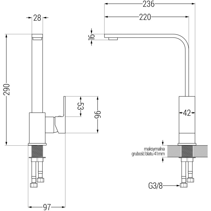 Mexen Vito гранитна мивка с 1 отделение и кухненски кран Rita, бяла - 6503-20-670300-50