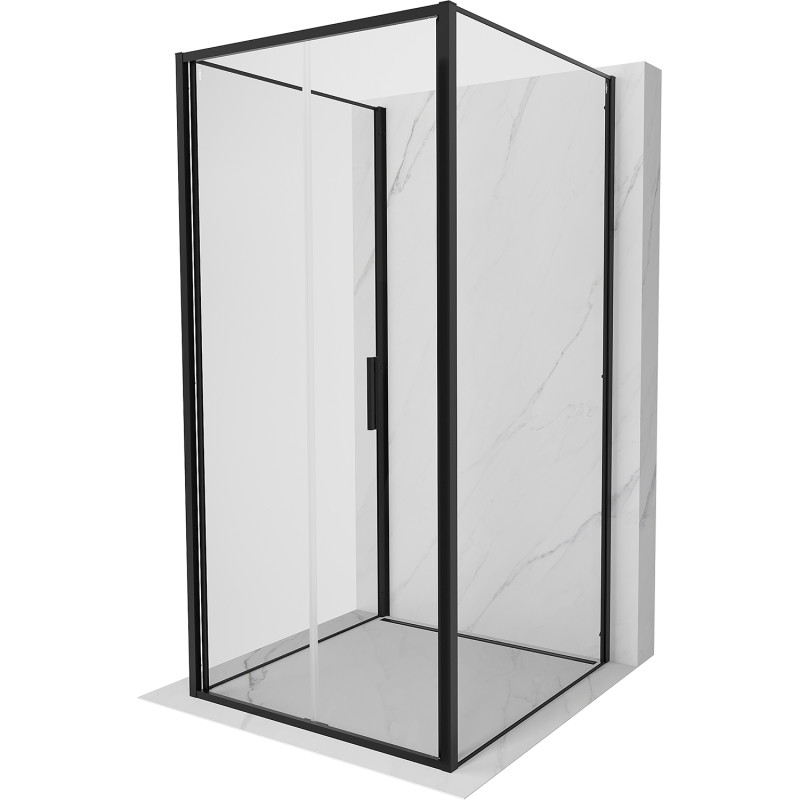 Mexen Exo-F 3S душ кабина 3-стенна, сгъваема 70 x 70 см, прозрачна, черна