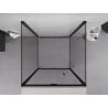Mexen Exo-3S тристенна сгъваема душ кабина 120 x 120 см, прозрачна, черна